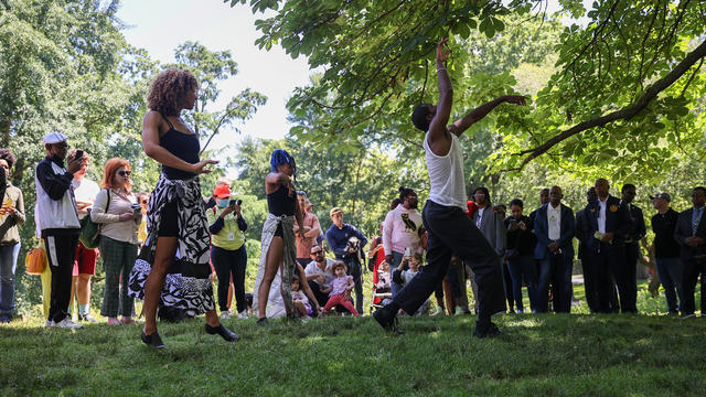 Mayor Eric Adams attends Juneteenth Celebration in Central Park 