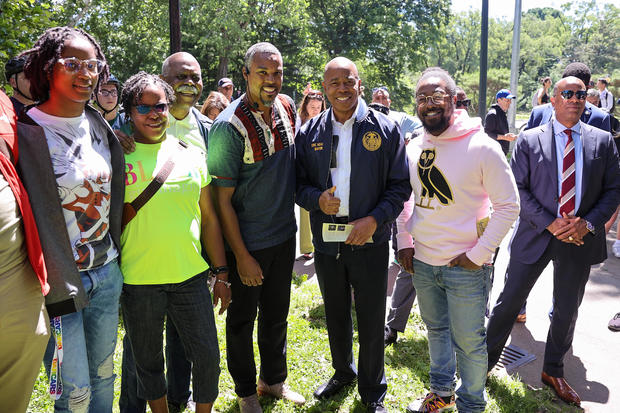Mayor Eric Adams attends Juneteenth Celebration in Central Park 