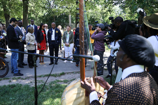 Mayor Eric Adams attends Juneteenth Celebration in Central Park 