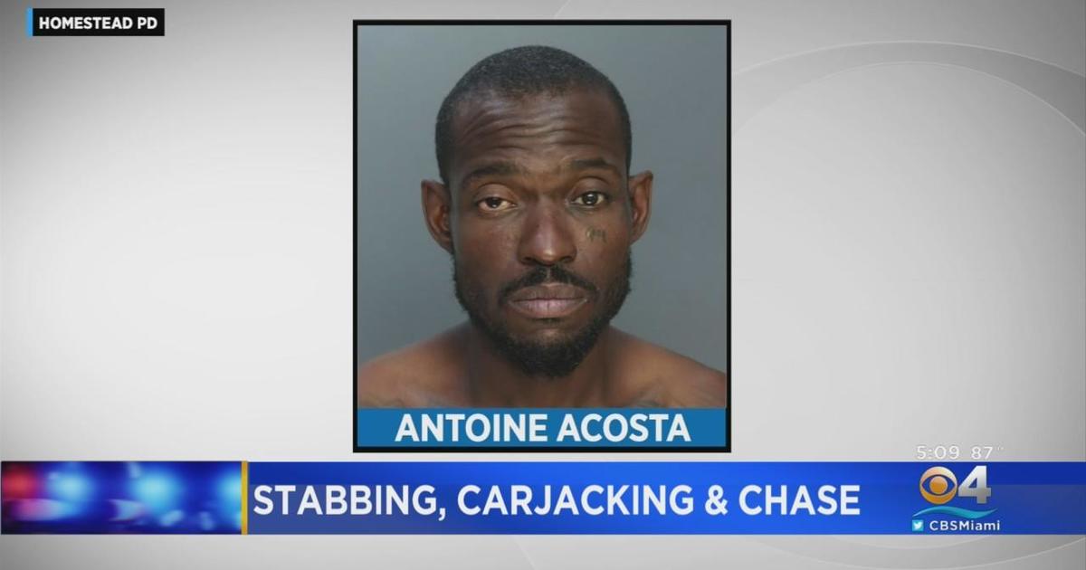 Police pursuit suspect wanted for Homestead stabbing, carjacking