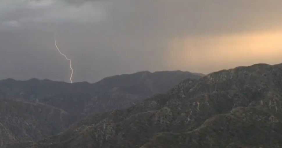 Isolated thunderstorms expected to develop in the mountains