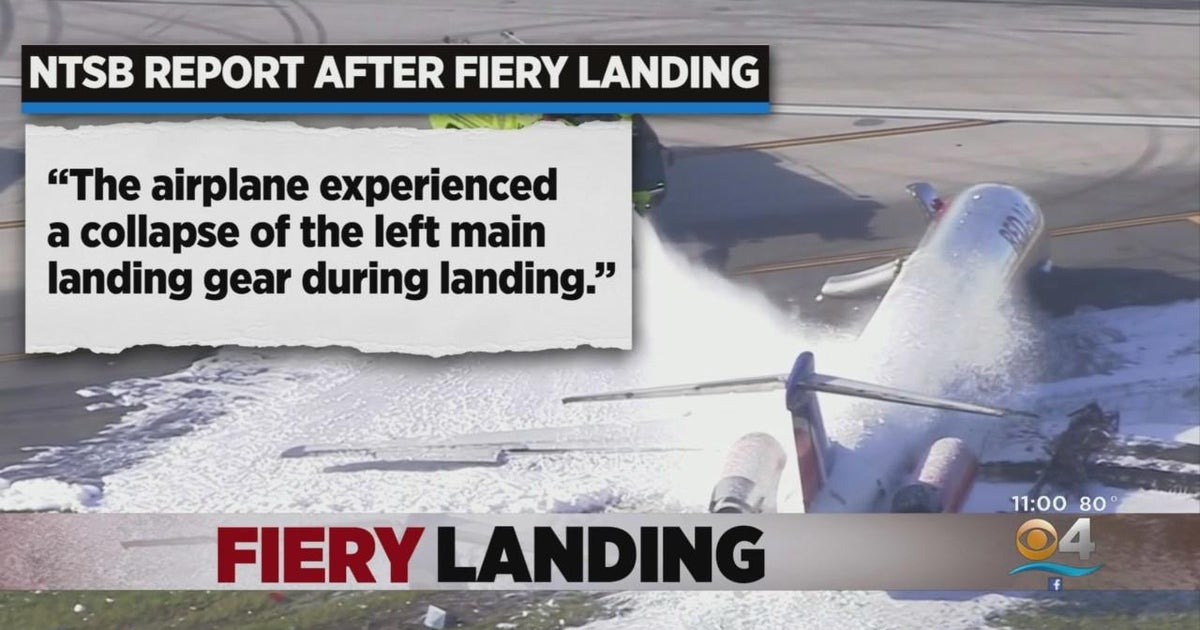 NTSB releases initial report on fiery landing at MIA