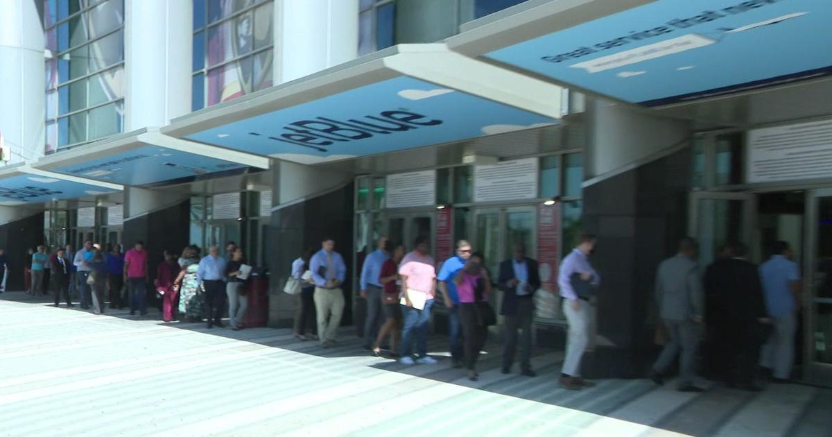 Thousands line up for chance to land job at Sunrise job fair