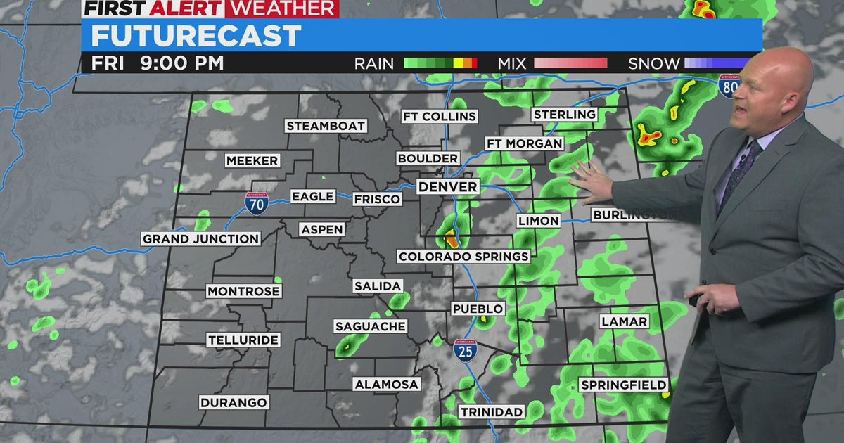 Showers And Storms Expected Into Friday Evening - CBS Colorado