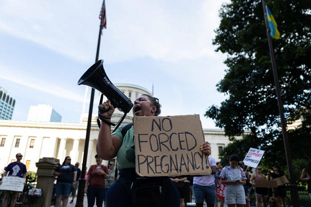 U.S. Supreme Court overturns the landmark Roe v Wade abortion decision 