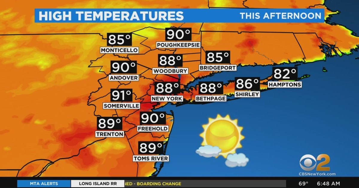 New York Weather CBS2's 6/25 Saturday morning update CBS New York