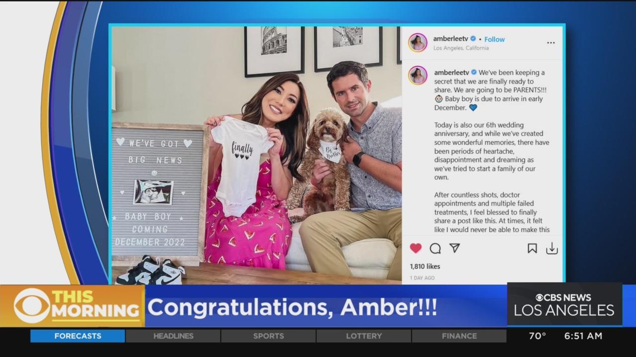 It's a Boy! Amber Lee announces pregnancy - CBS Los Angeles