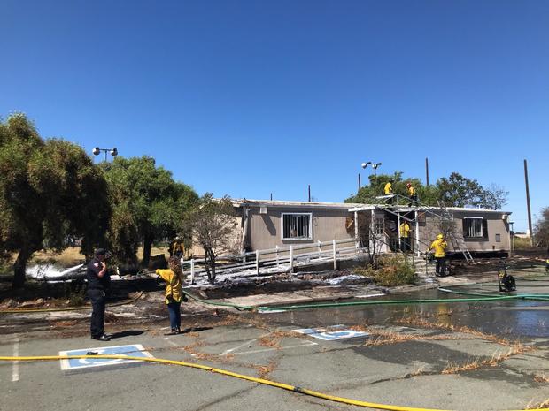 Antioch mobile home office fire 