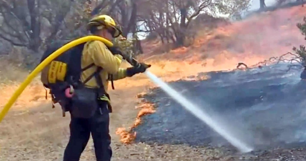 13 firefighters, 1 civilian injured in Rices Fire in Nevada County ...