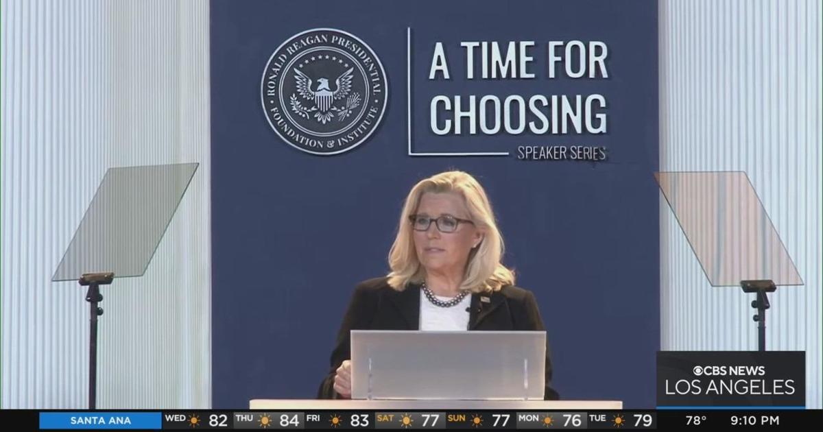 Congresswoman Liz Cheney delivers address at Ronald Reagan Library