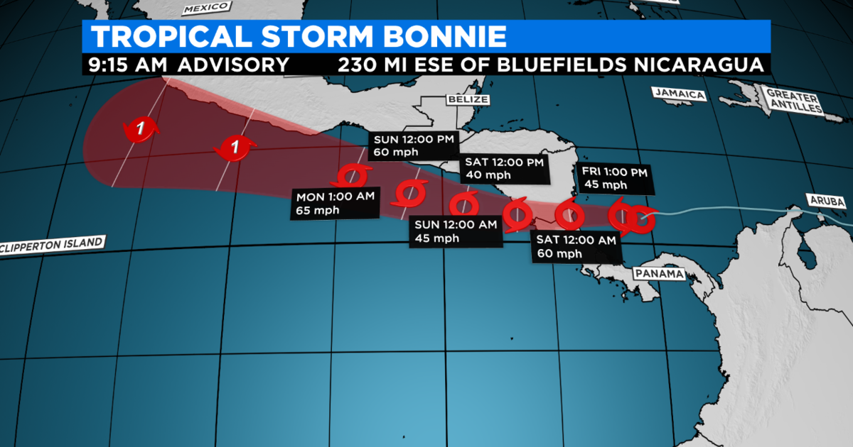 Tracking The Tropics: Tropical Storm Bonnie Forms In Southwest ...