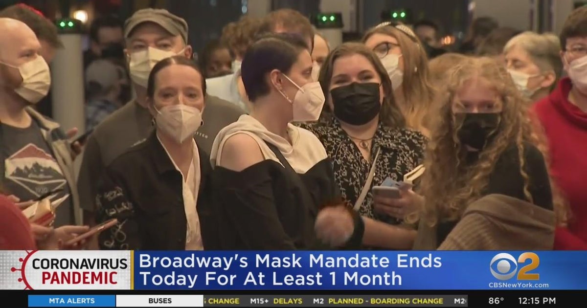 Broadway's mask mandate ends for at least 1 month CBS New York