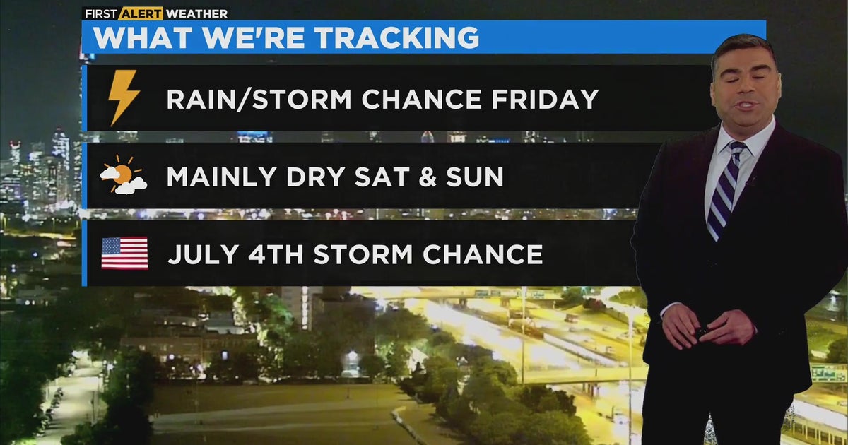 Chicago First Alert Weather: Rain/storm chance Friday - CBS Chicago