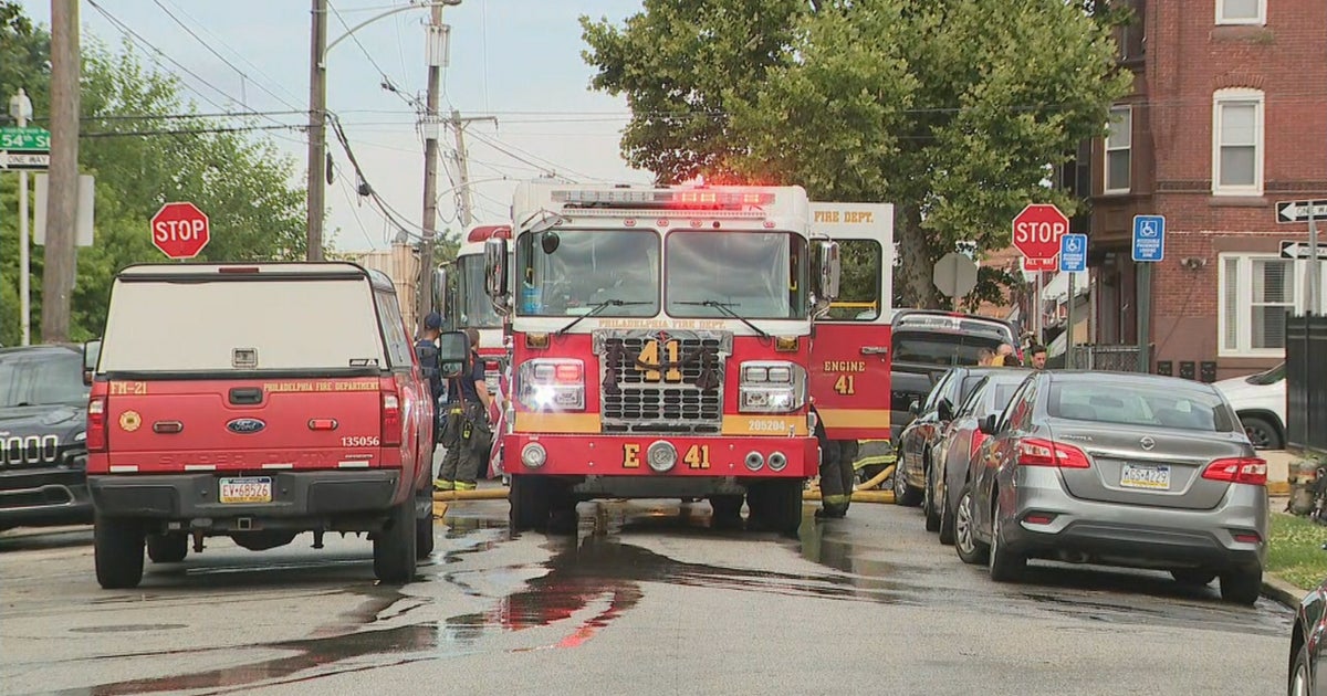 Fire In West Philadelphia Sends 1 Person To Hospital - CBS Philadelphia