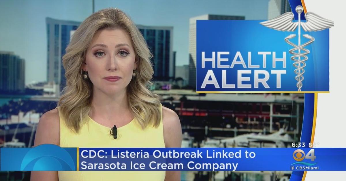 CDC: Listeria outbreak linked to Sarasota ice cream company