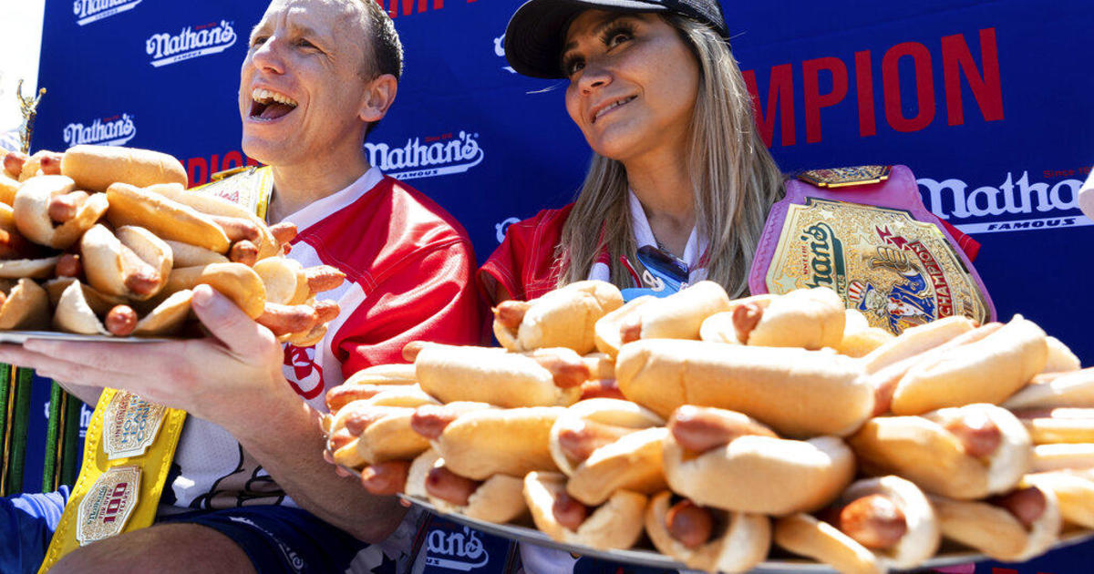 It's 15 in a row for Joey Chestnut as champ downs 63 hot dogs