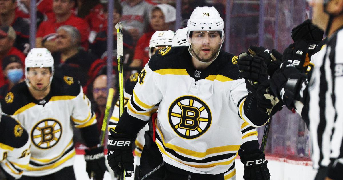 Boston Bruins Jake DeBrusk surges up TSN Trade Bait Board 