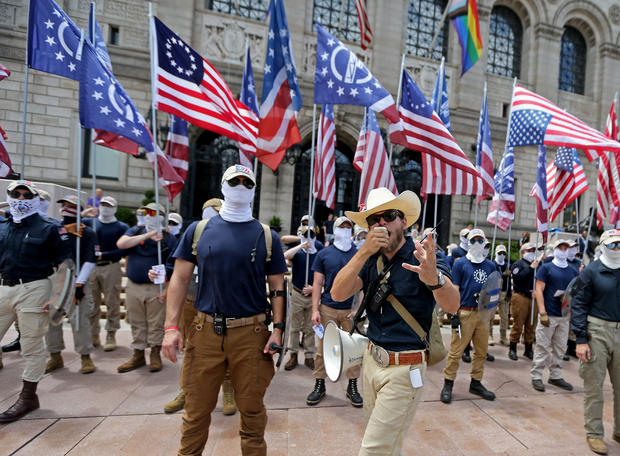 White supremacist march thru Boston 