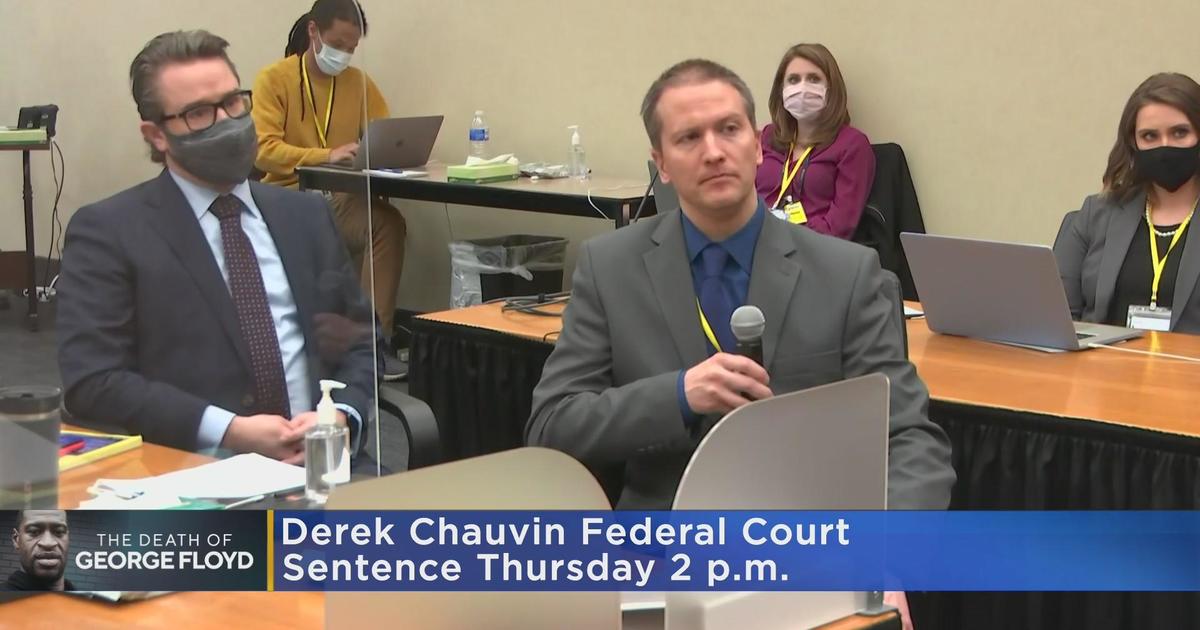 Derek Chauvin To Be Sentenced In Federal Court Thursday - CBS Minnesota