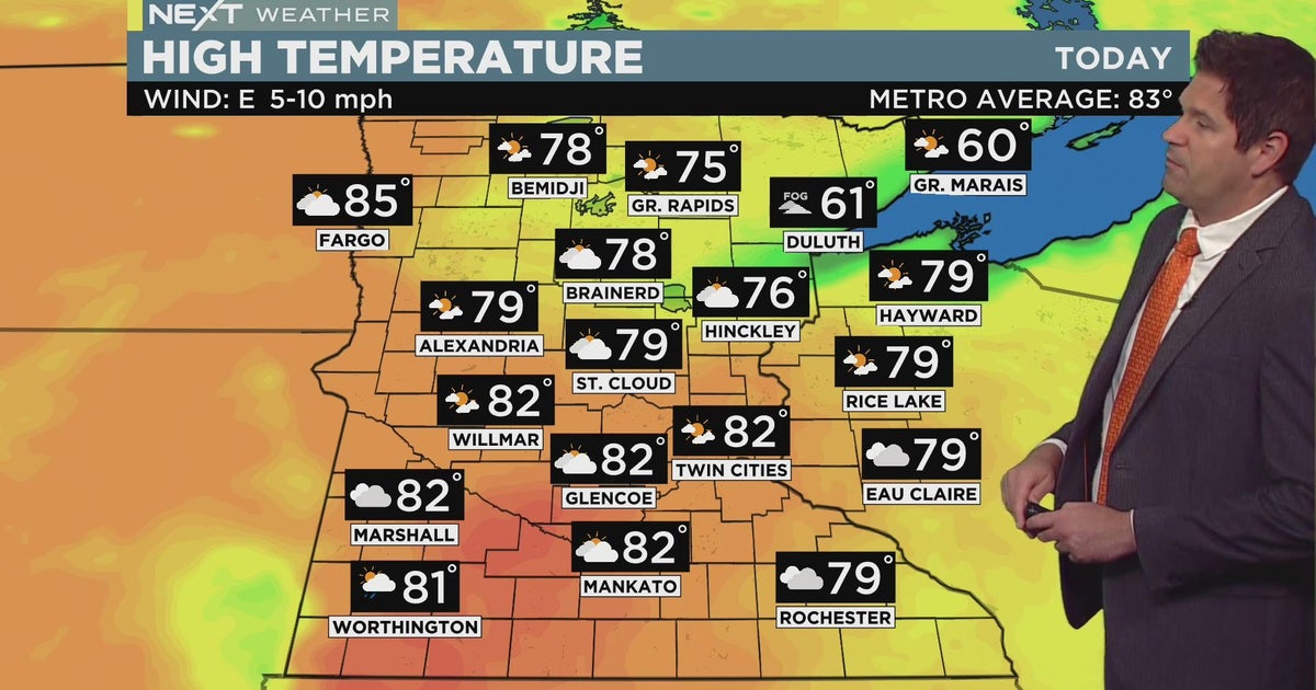 Next Weather: Cooler temps Wednesday, but humidity sticks around - CBS ...