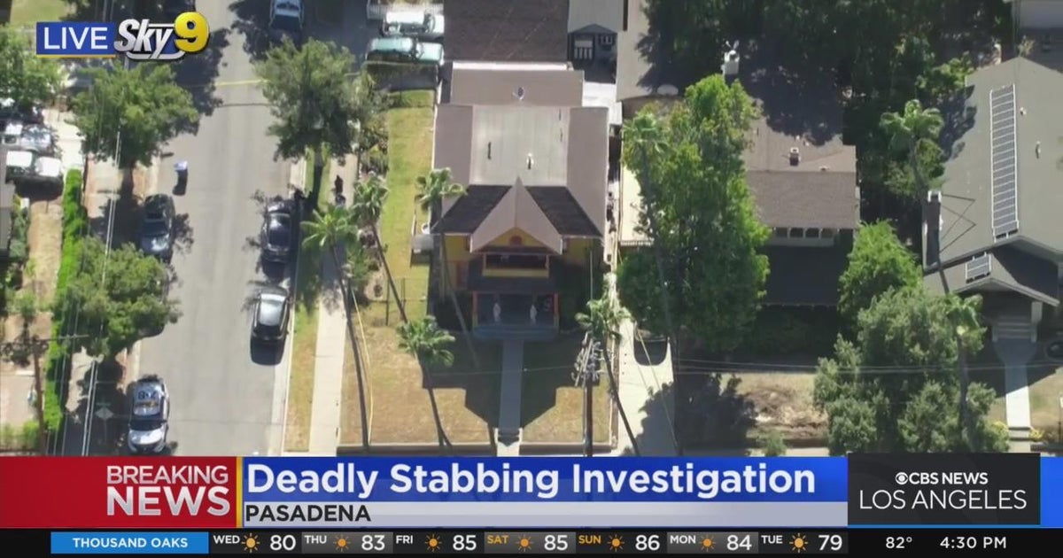 Police investigating deadly stabbing in Pasadena - CBS Los Angeles