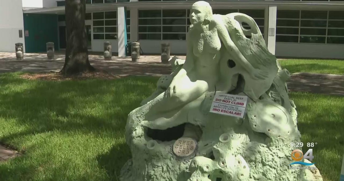 Mermaid sculptures to help restore South Florida reefs