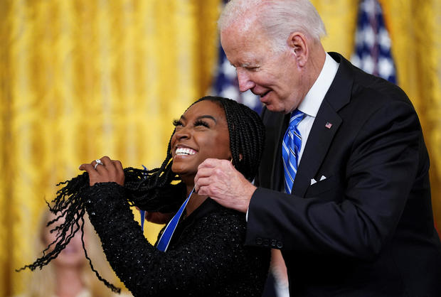 U.S. President Biden awards Presidential Medals of Freedom during White House ceremony in Washington 