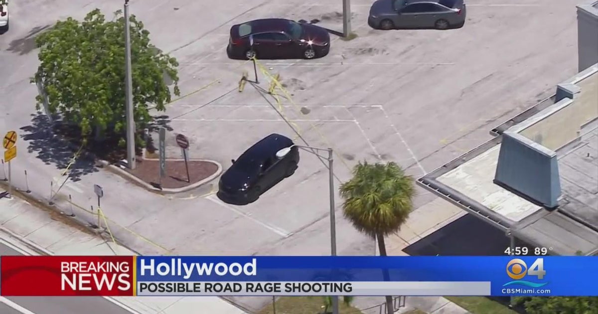 1 injured in possible road-rage shooting in Hollywood - CBS Miami