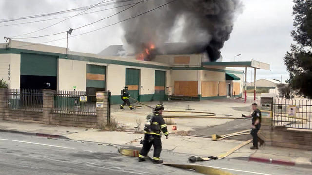 San Leandro Lumber Store Fire 