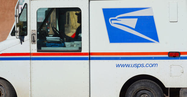 US postman at work 