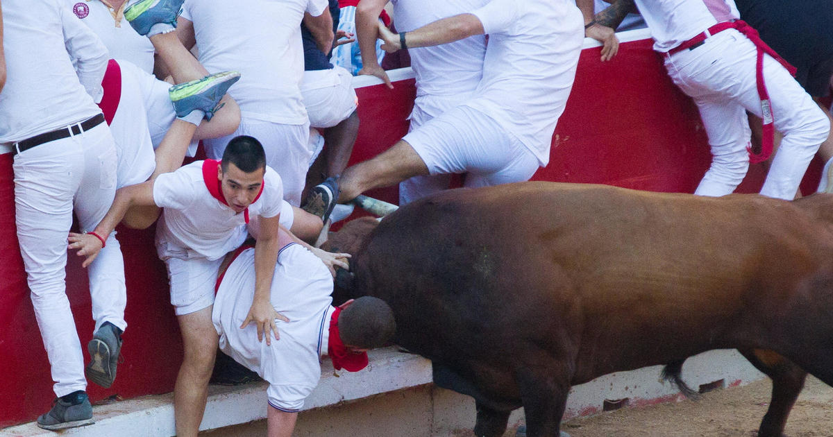 American among 3 people gored at tense running of the bulls in Spain