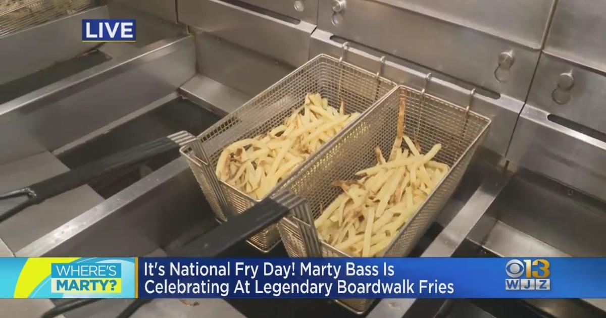 Where's Marty? Celebrating National Fry Day with Boardwalk Fries CBS