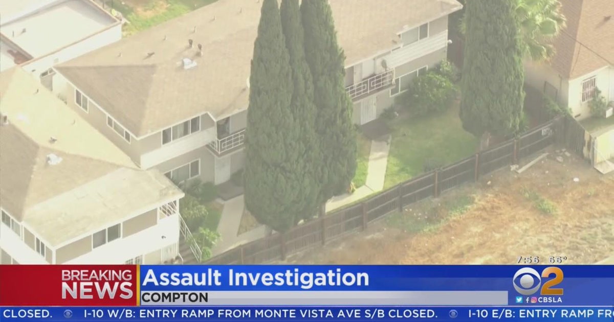 Compton gunman in custody after setting fire to apartment - CBS Los Angeles