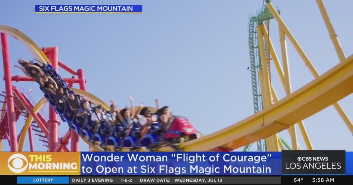 Take a ride on the world's tallest single-rail roller coaster