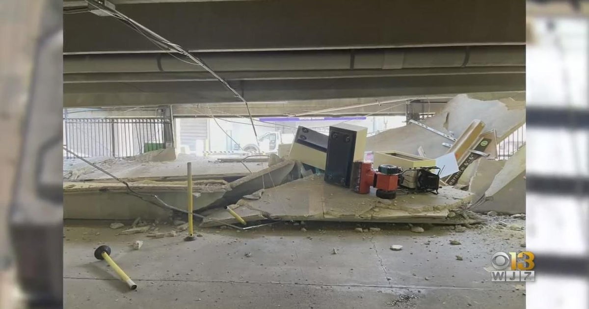 No one hurt in Baltimore parking garage collapse, but the driver who