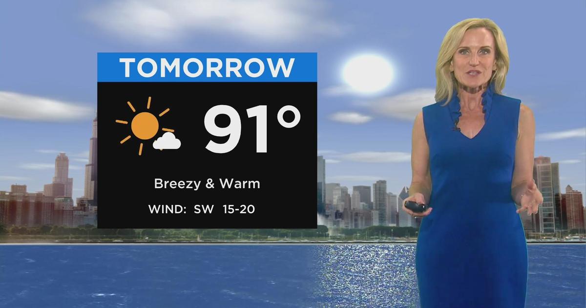 Chicago First Alert Weather: Sunny, breezy, and hot on Tuesday - CBS ...