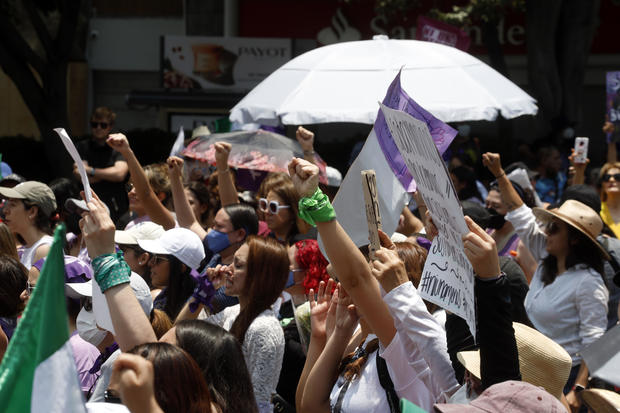Protest Against Gender Violence After Murder Of Debanhi Escobar 