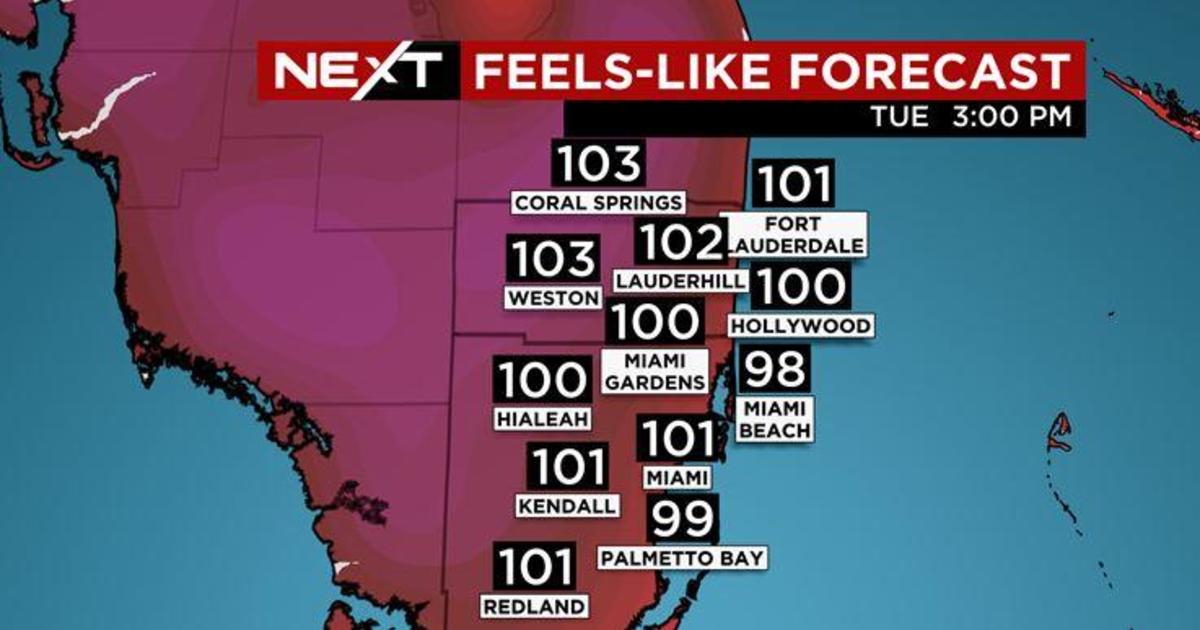 Miami Weather: South Florida feel-like temps expected in triple digits