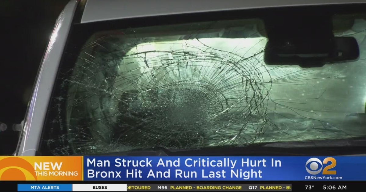 Man critically hurt in Bronx hit-and-run - CBS New York