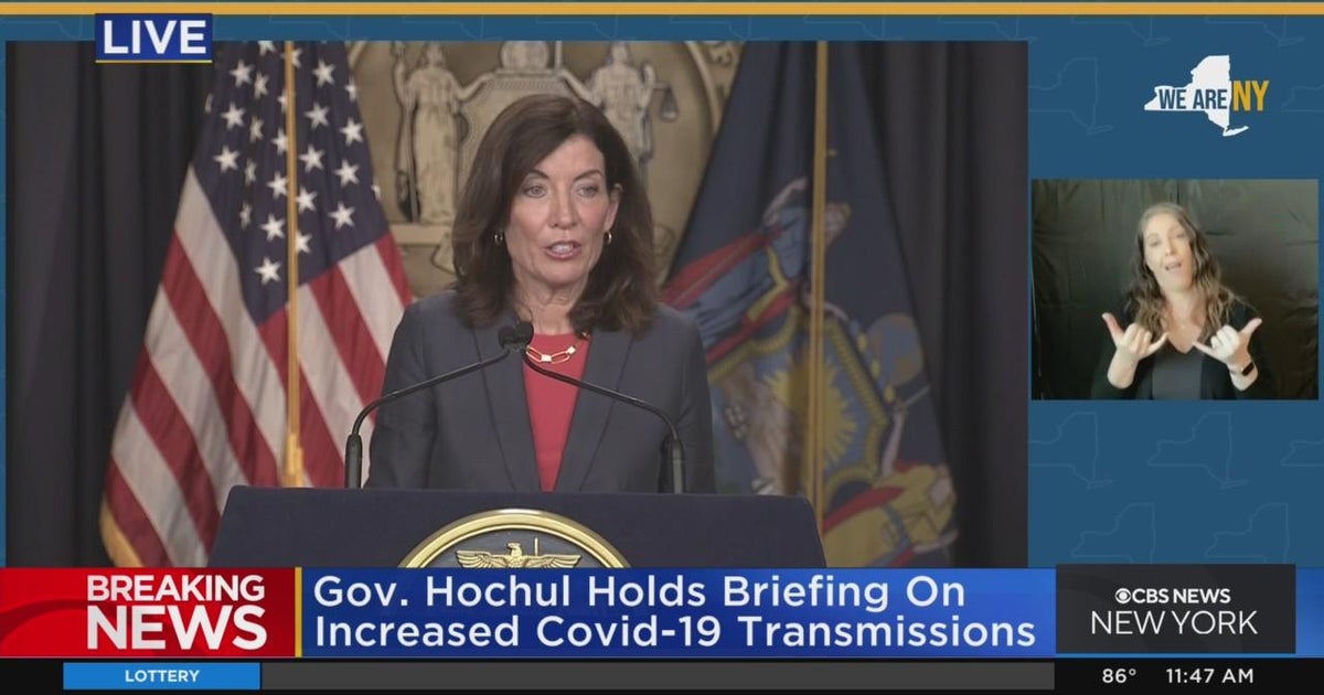 Gov. Hochul gives COVID briefing CBS New York