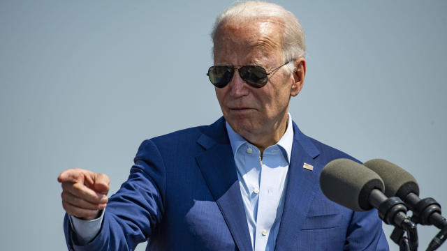 US President Joe Biden in Somerset, Massachusetts 