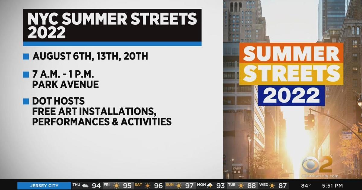 Dates announced for 2022 NYC Summer Streets CBS New York