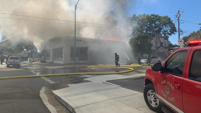 San Jose commercial building fire 