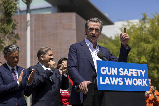 California Gov. Newsom Highlights New State Efforts To Stem Gun Violence 