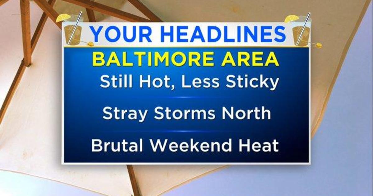 Maryland Weather: Heat Wave Rolls Into The Weekend - CBS Baltimore