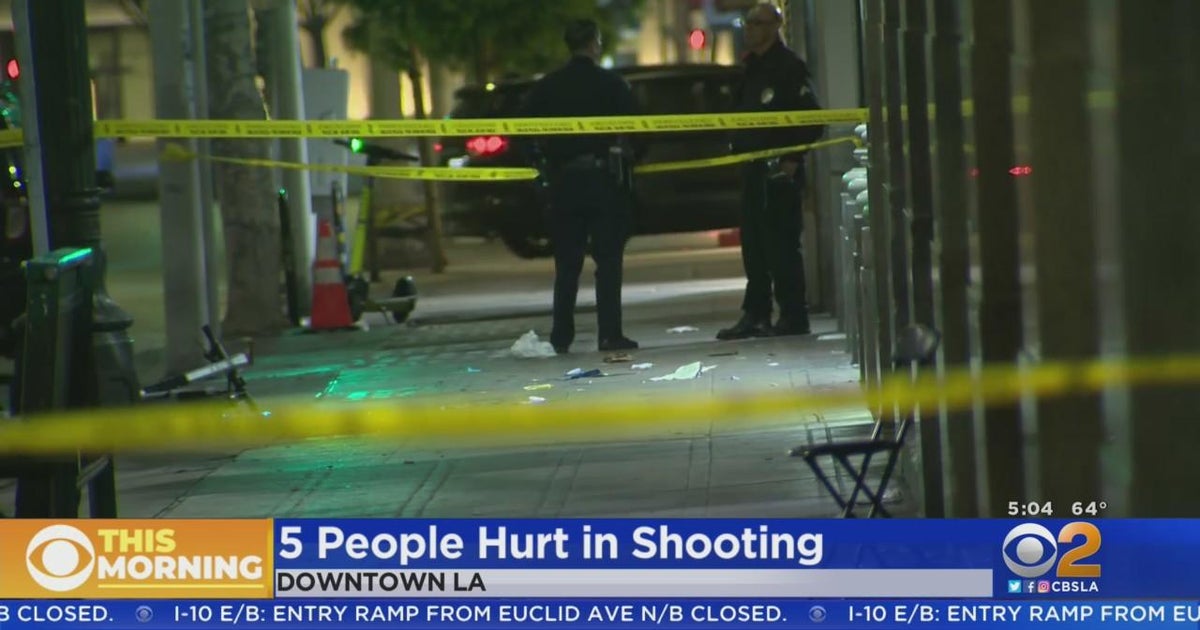 5 hurt in downtown LA shooting CBS Los Angeles