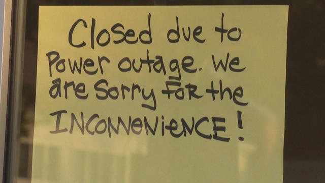 power outage sign heat wave 