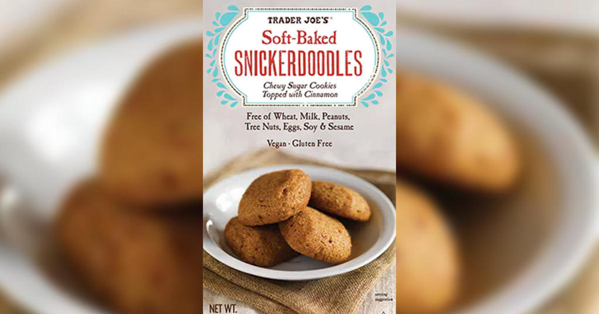 Trader Joe's recalls SoftBaked Snickerdoodle cookies CBS Pittsburgh