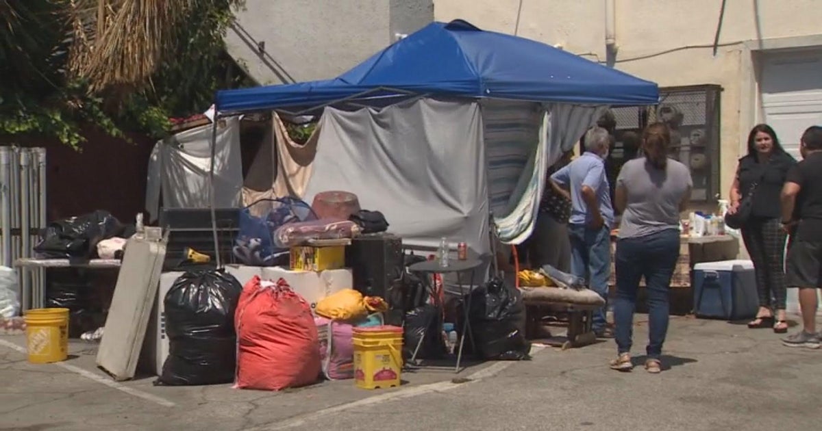 Lincoln Heights family displaced after fire destroys home - CBS Los Angeles