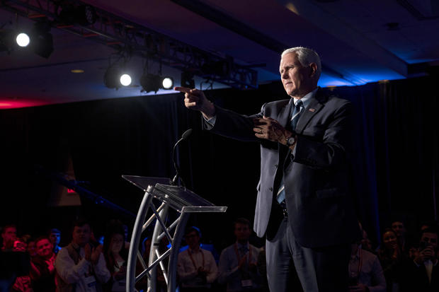 Former Vice President Mike Pence Speaks At Young America's Foundation Student Conference 